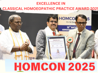 Excellence in classical HOMOEOPATHIC Practice award 2025